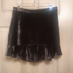 Madewell velvet skirt